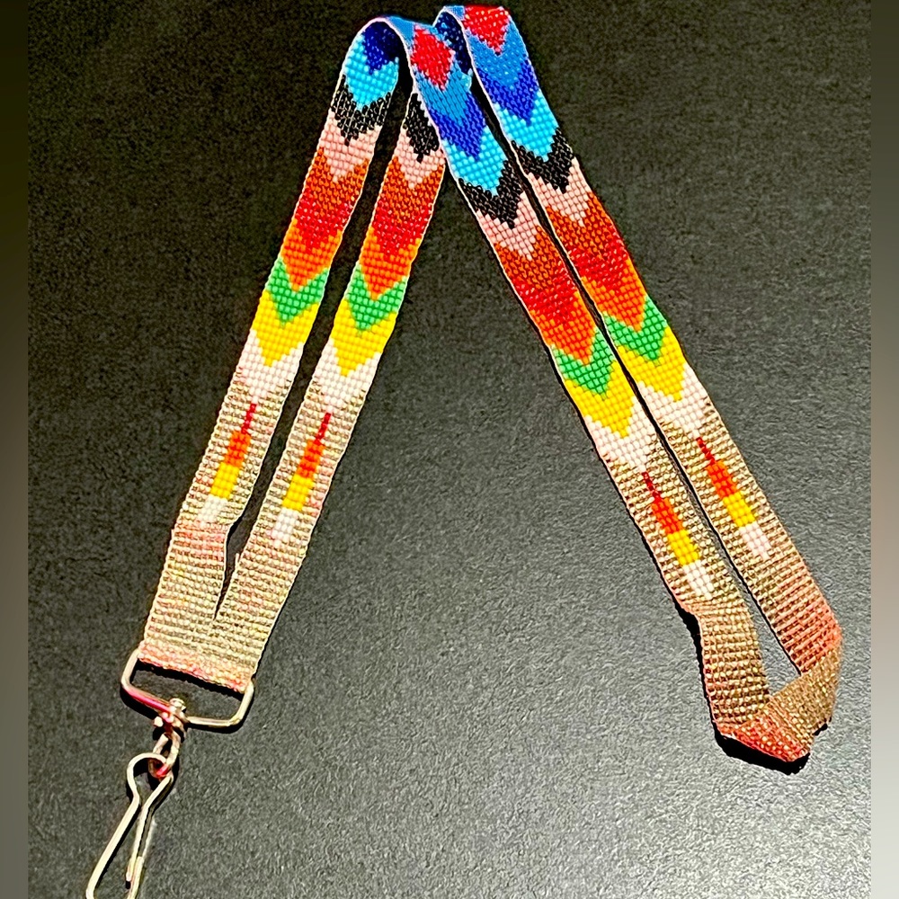 Native American beaded lanyard